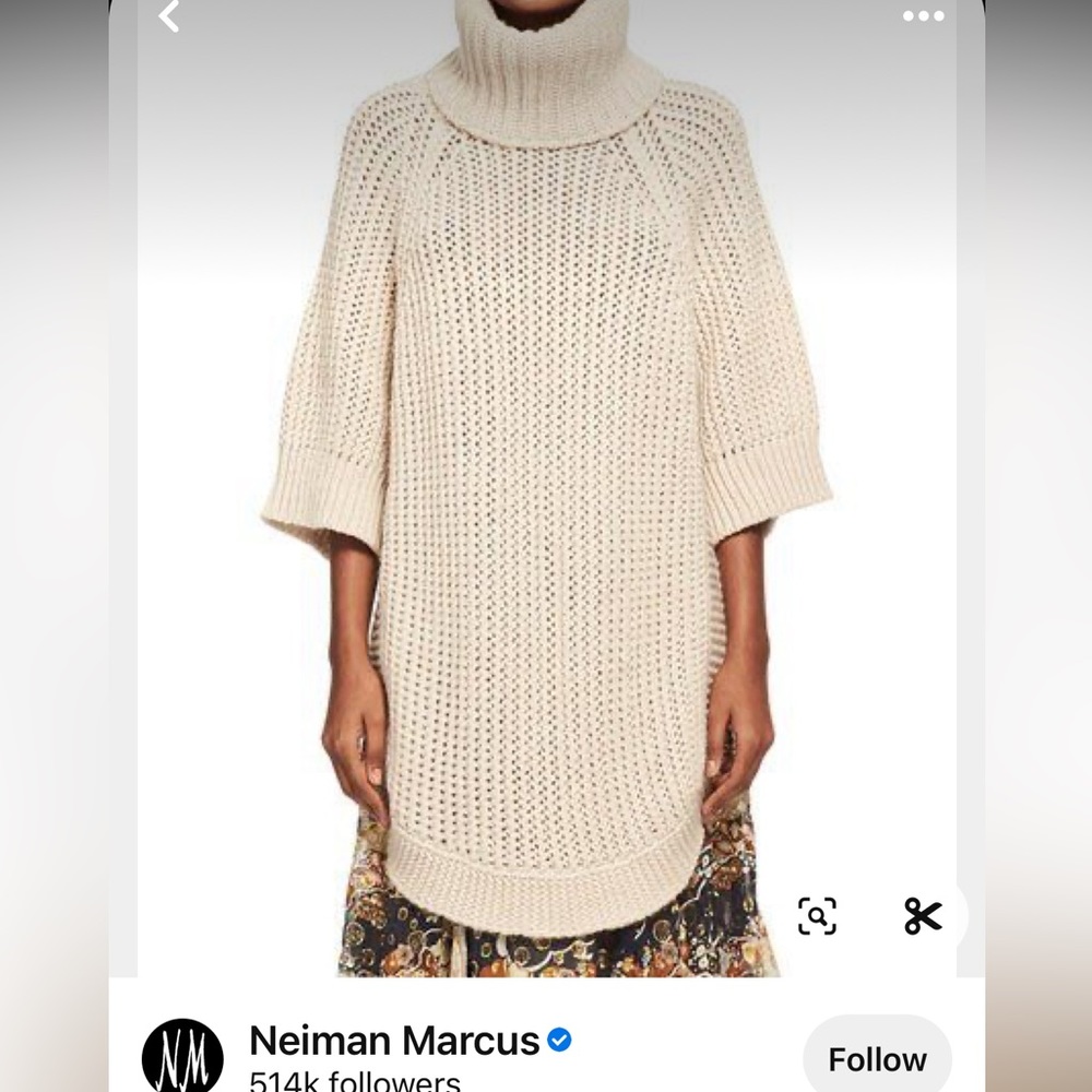 Chloe Cream Turtleneck Sweater